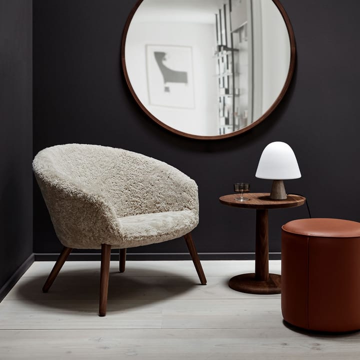Mono Sitzhocker, Leder Omni 307 cognac-Ø39 cm Fredericia Furniture