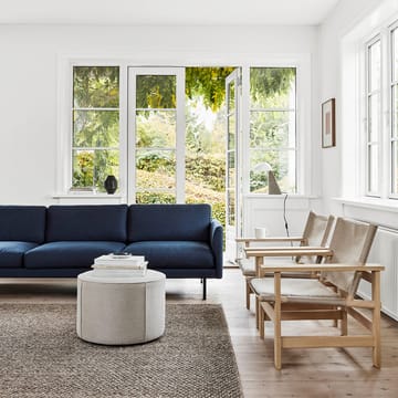 Mono Sitzhocker - Leder Omni 307 cognac-Ø39 cm - Fredericia Furniture