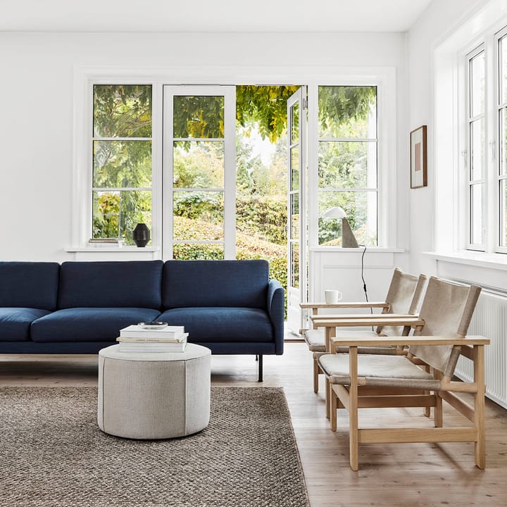 Mono Sitzhocker, Leder Omni 307 cognac-Ø39 cm Fredericia Furniture