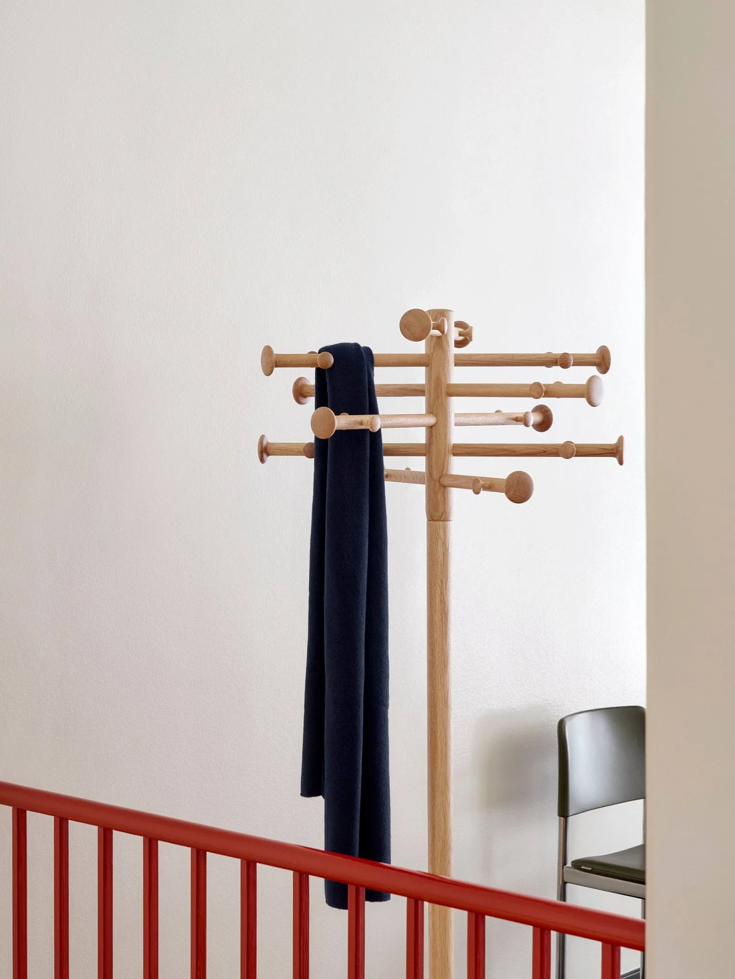 ND09 Garderobenhaken, Geölte Eiche, 170 cm Fredericia Furniture