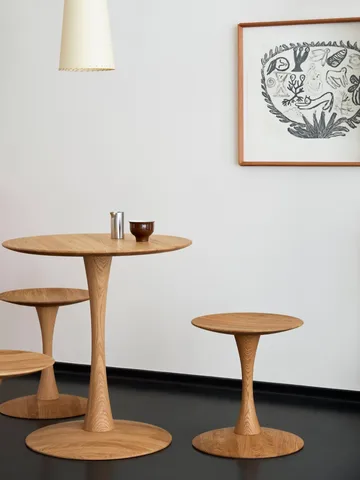 ND102 Trisse Hocker - Geräucherte geölte Eiche, Ø40x46 cm - Fredericia Furniture