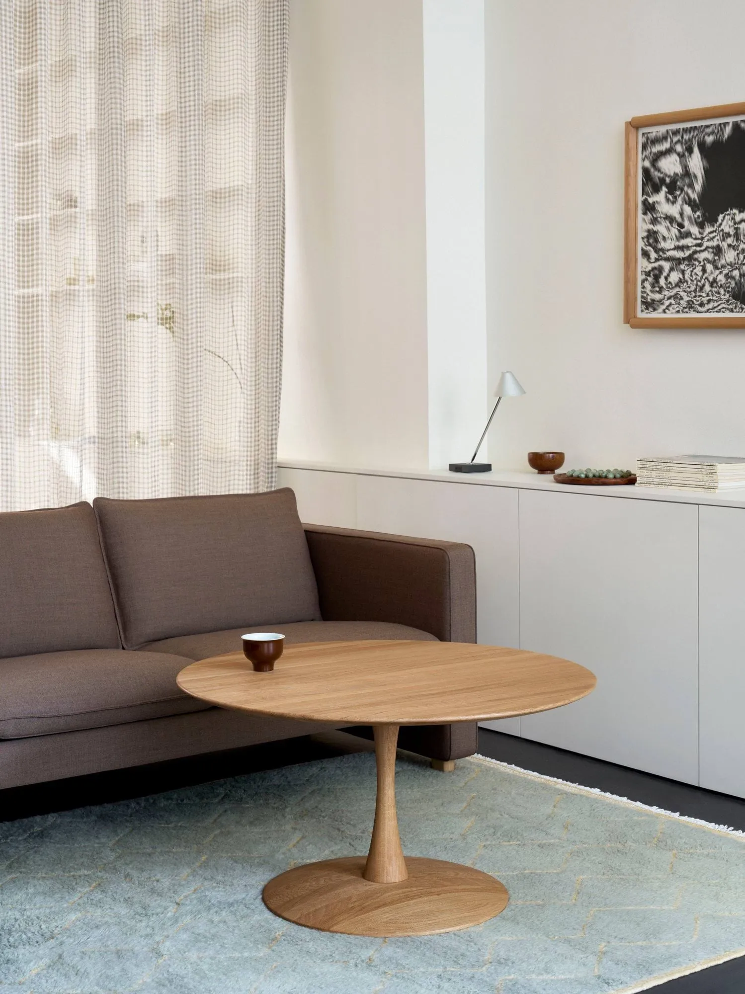 ND104 Trisse Couchtisch, Geölte Eiche, Ø75x48 cm Fredericia Furniture