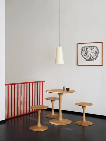 ND107 Trisse Esstisch - Geölte Eiche, Ø75x73 cm - Fredericia Furniture