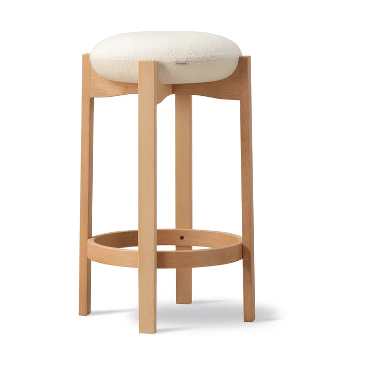 Pioneer Hocker hoch - Odino NE22 Off white-geölte Buche - Fredericia Furniture