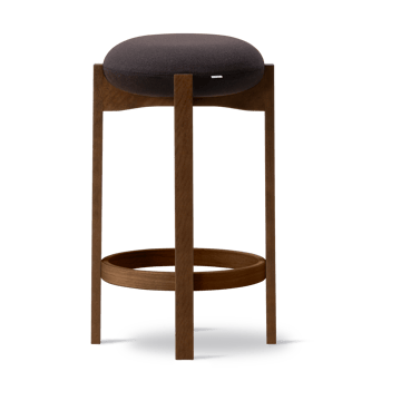 Pioneer Hocker hoch - Vidar 386-Rauchgebeizte lackierte Eiche - Fredericia Furniture