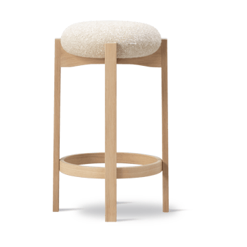Pioneer Hocker hoch - Zero 0001-lackierte Eiche - Fredericia Furniture