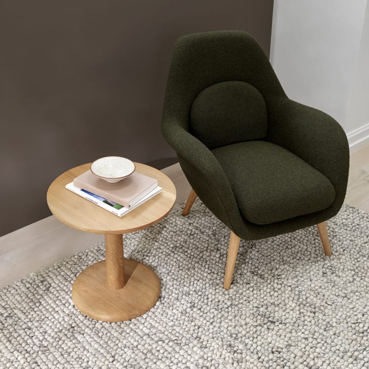 Pon Couchtisch, Geräucherte Eichenöl, Ø40 cm Fredericia Furniture