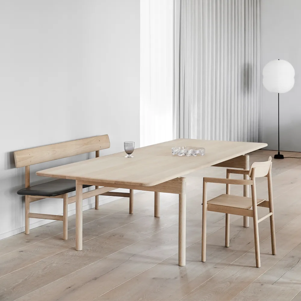 Post 6438 Esstisch, Seifengeölte Eiche, 100x225 cm Fredericia Furniture