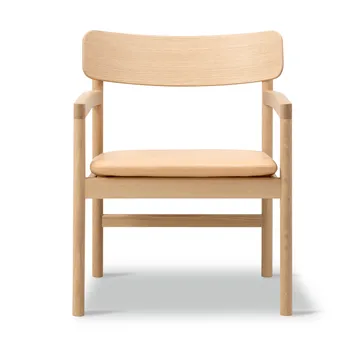 Post Loungesessel - Vegeta Leder-hellgeölte Eiche - Fredericia Furniture