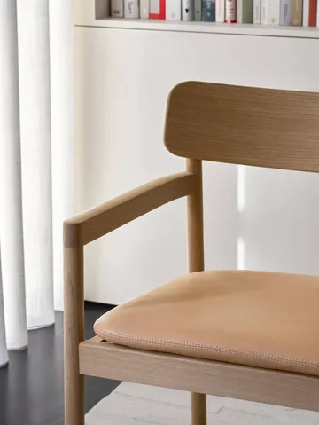 Post Loungesessel - Vegeta Leder-hellgeölte Eiche - Fredericia Furniture
