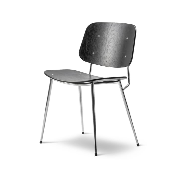 Søborg Metal Stuhl - Schwarz-Kromgestell - Fredericia Furniture