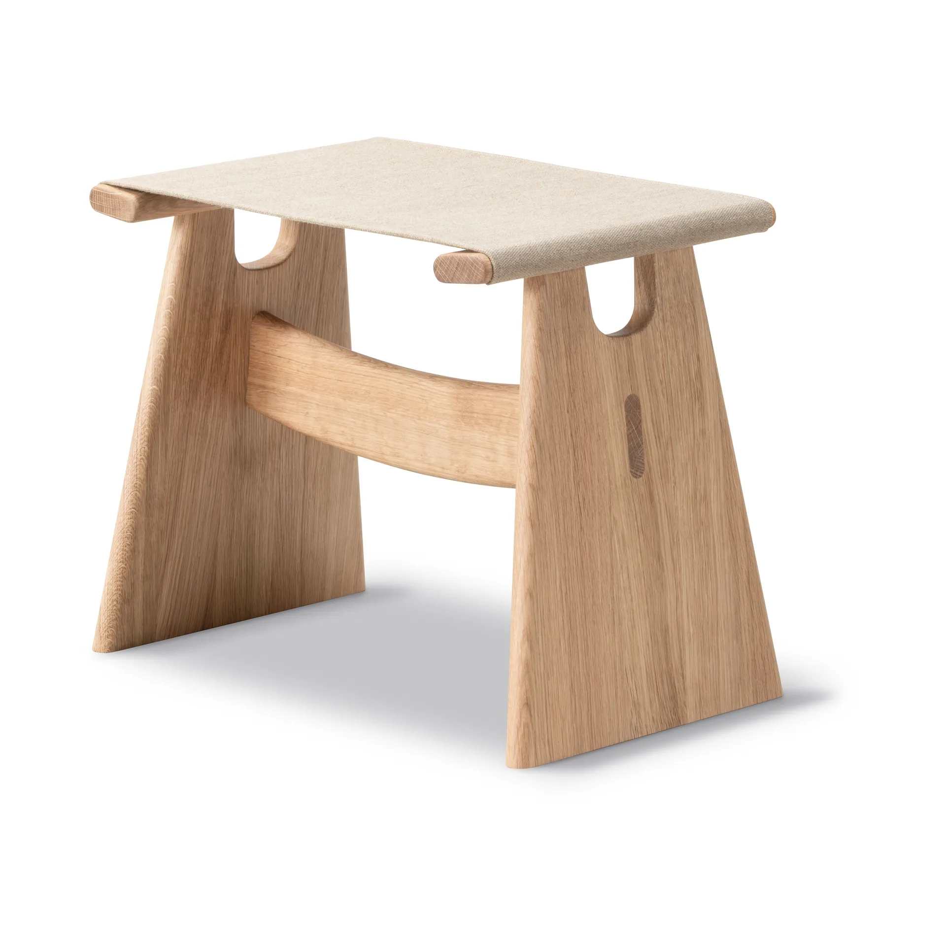 Seto Hocker, Naturell Canvas-geölteEiche Fredericia Furniture