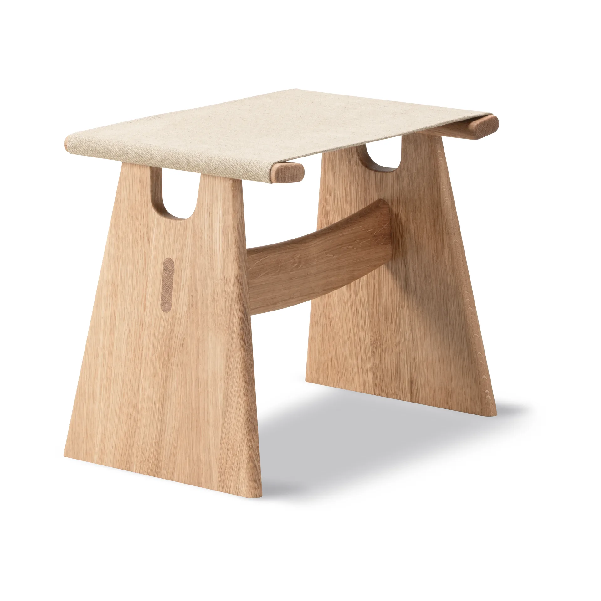 Seto Hocker, Naturell Canvas-geölteEiche Fredericia Furniture
