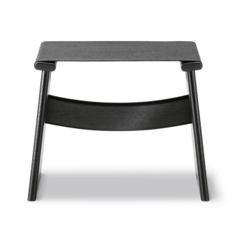 Seto Hocker - Schwarze Canvas-schwarzlackerte Eiche - Fredericia Furniture
