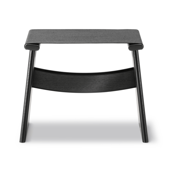 Seto Hocker, Schwarze Canvas-schwarzlackerte Eiche Fredericia Furniture