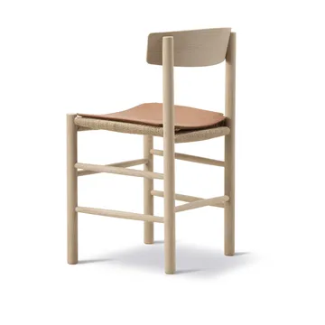 Sitzkissen aus Leder für Stuhl J39 - Leder Cera 905 Russet Brown - Fredericia Furniture