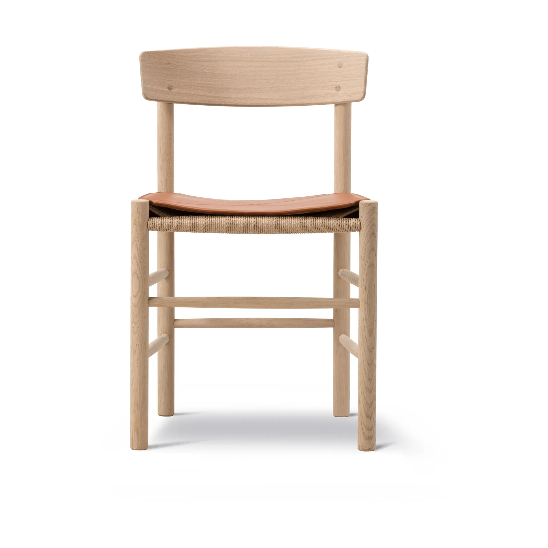 Sitzkissen aus Leder für Stuhl J39, Leder Cera 905 Russet Brown Fredericia Furniture