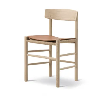 Sitzkissen aus Leder für Stuhl J39 - Leder Cera 905 Russet Brown - Fredericia Furniture