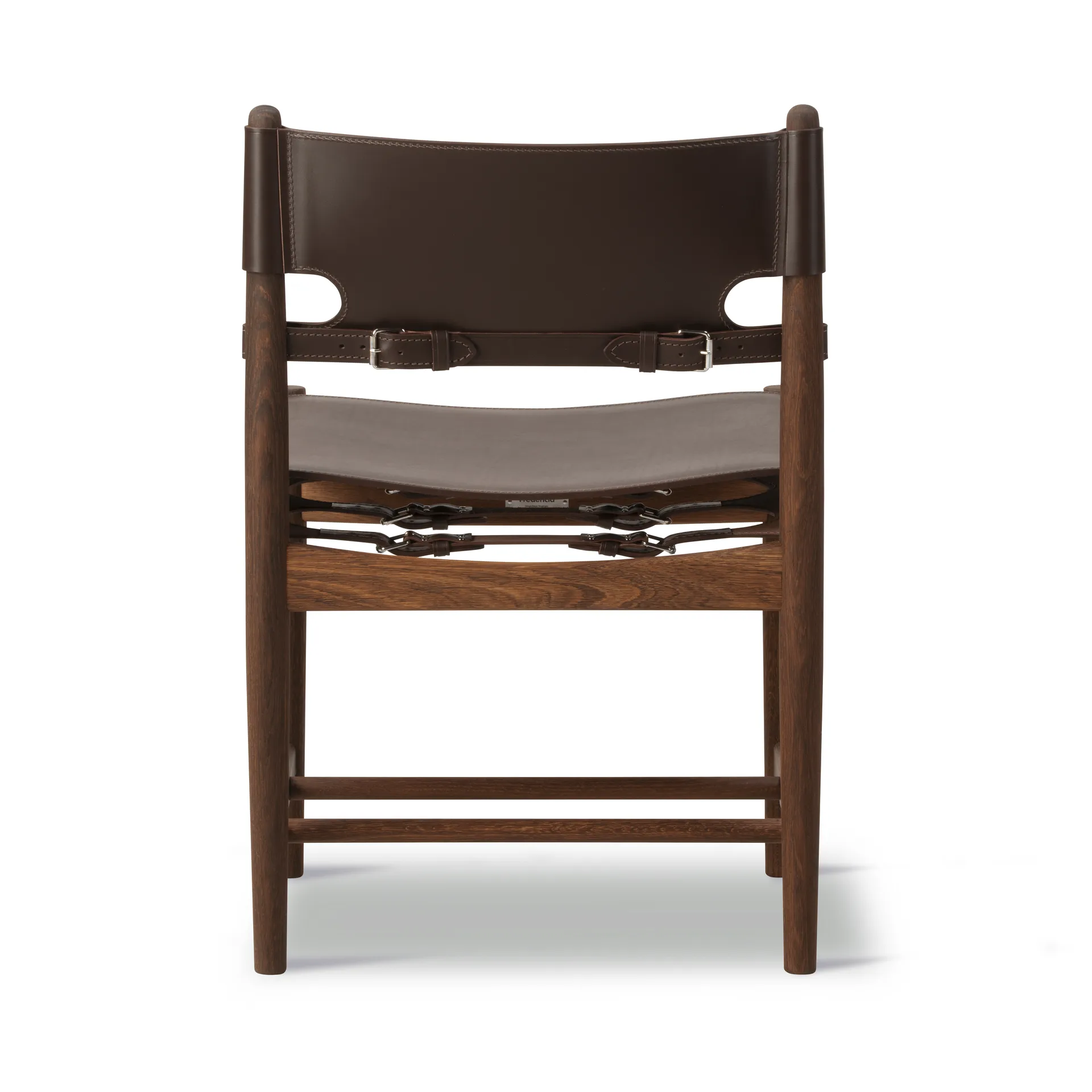 The Spanish Dining Chair, Leder dunkelbraun-geräucherte Eiche Fredericia Furniture
