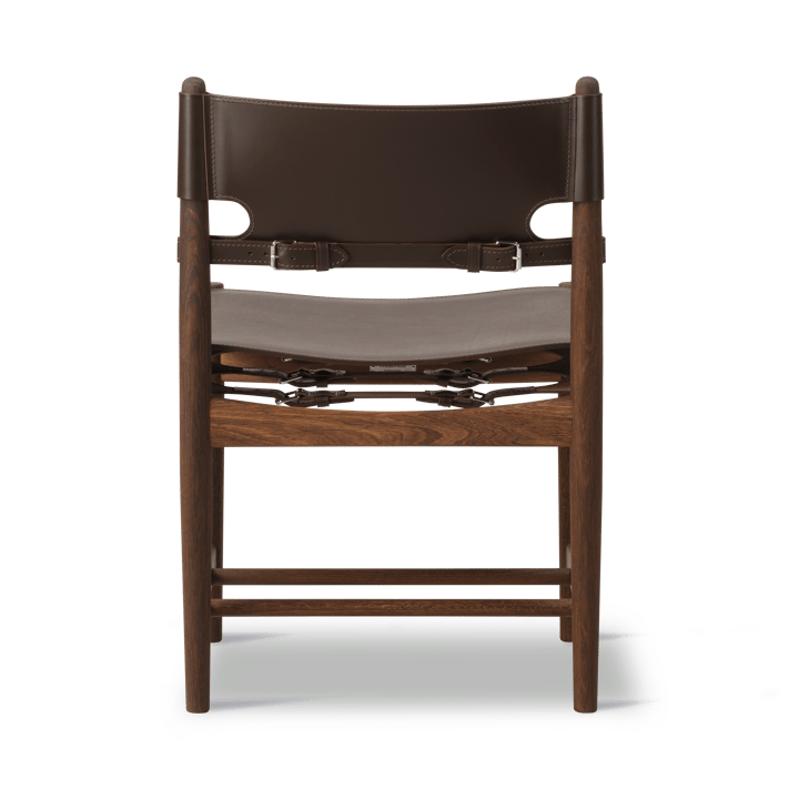 The Spanish Dining Chair, Leder dunkelbraun-geräucherte Eiche Fredericia Furniture