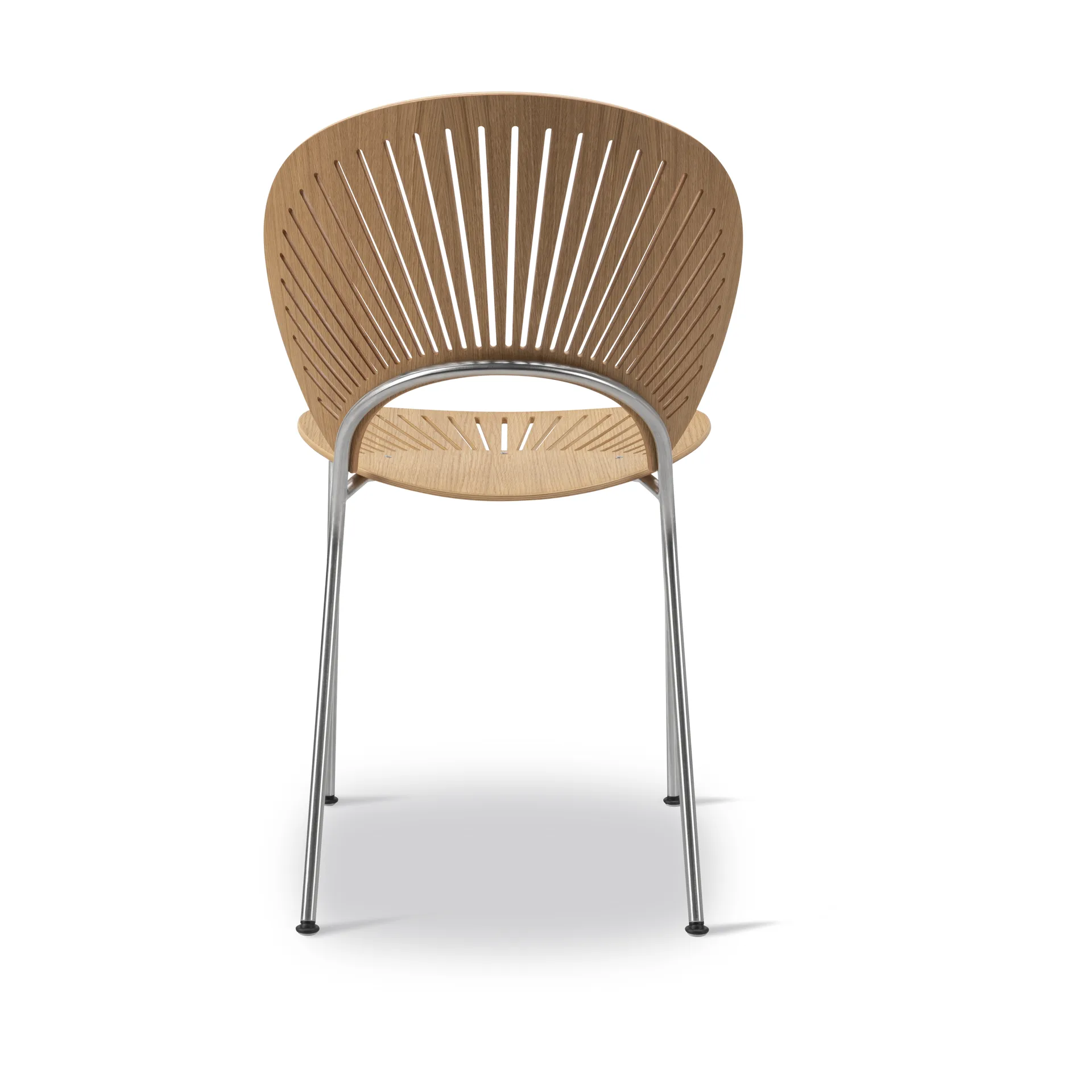 Trinidad 3398 Stuhl, Geölte Eiche-Rostfritt borstat stål Fredericia Furniture