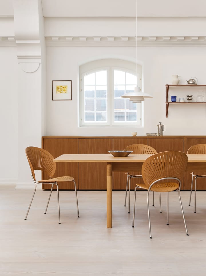 Trinidad 3398 Stuhl, Geölte Eiche-Rostfritt borstat stål Fredericia Furniture