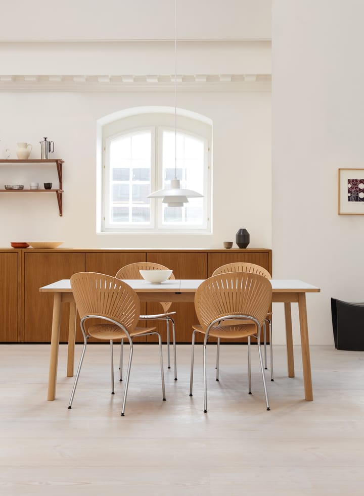 Trinidad 3398 Stuhl, Geölte Eiche-Rostfritt borstat stål Fredericia Furniture