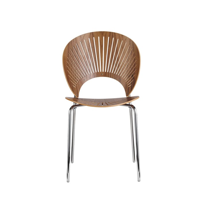 Trinidad 3398 Stuhl - Klarlackiertes Walnuss-Bein Chrom - Fredericia Furniture