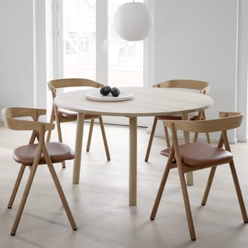 Yksi 3340 Stuhl - Leder premium 88-svartlackerad ek - Fredericia Furniture