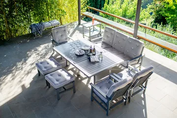 09 Sofa - Grey, 3-sits - Fri Form