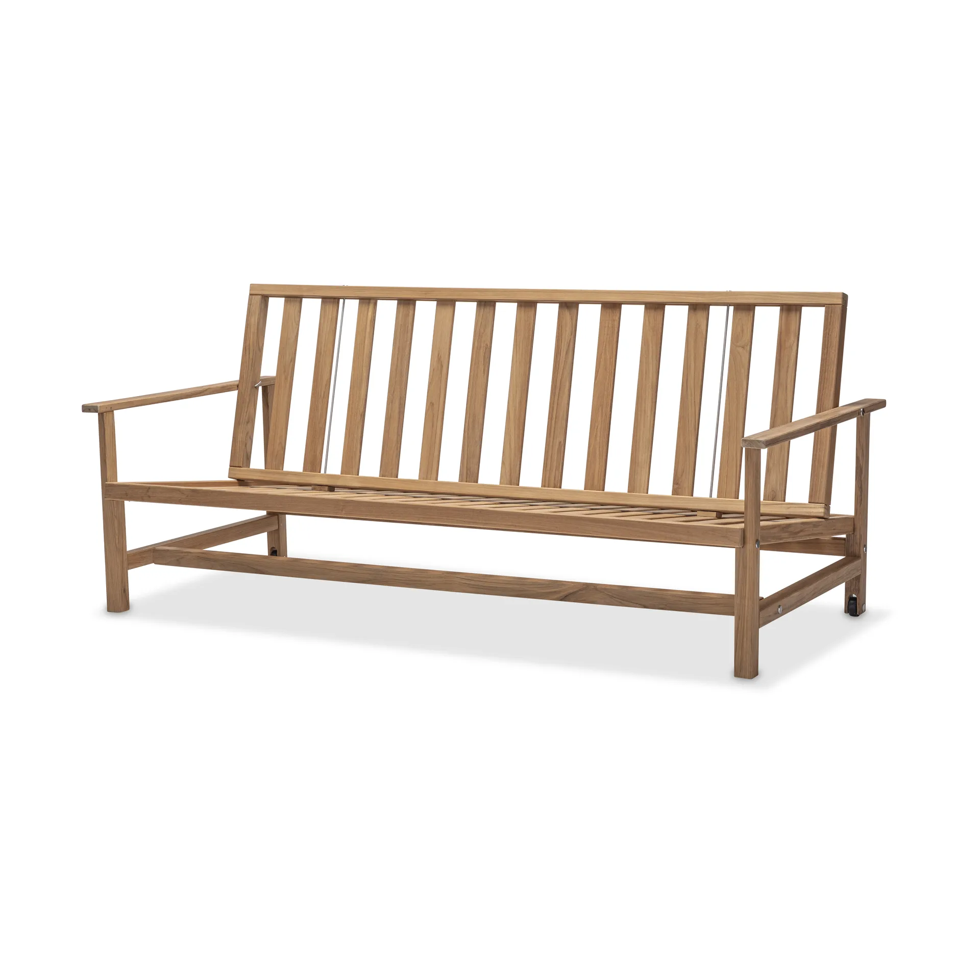 09 Sofa, Teak, 3-sits Fri Form
