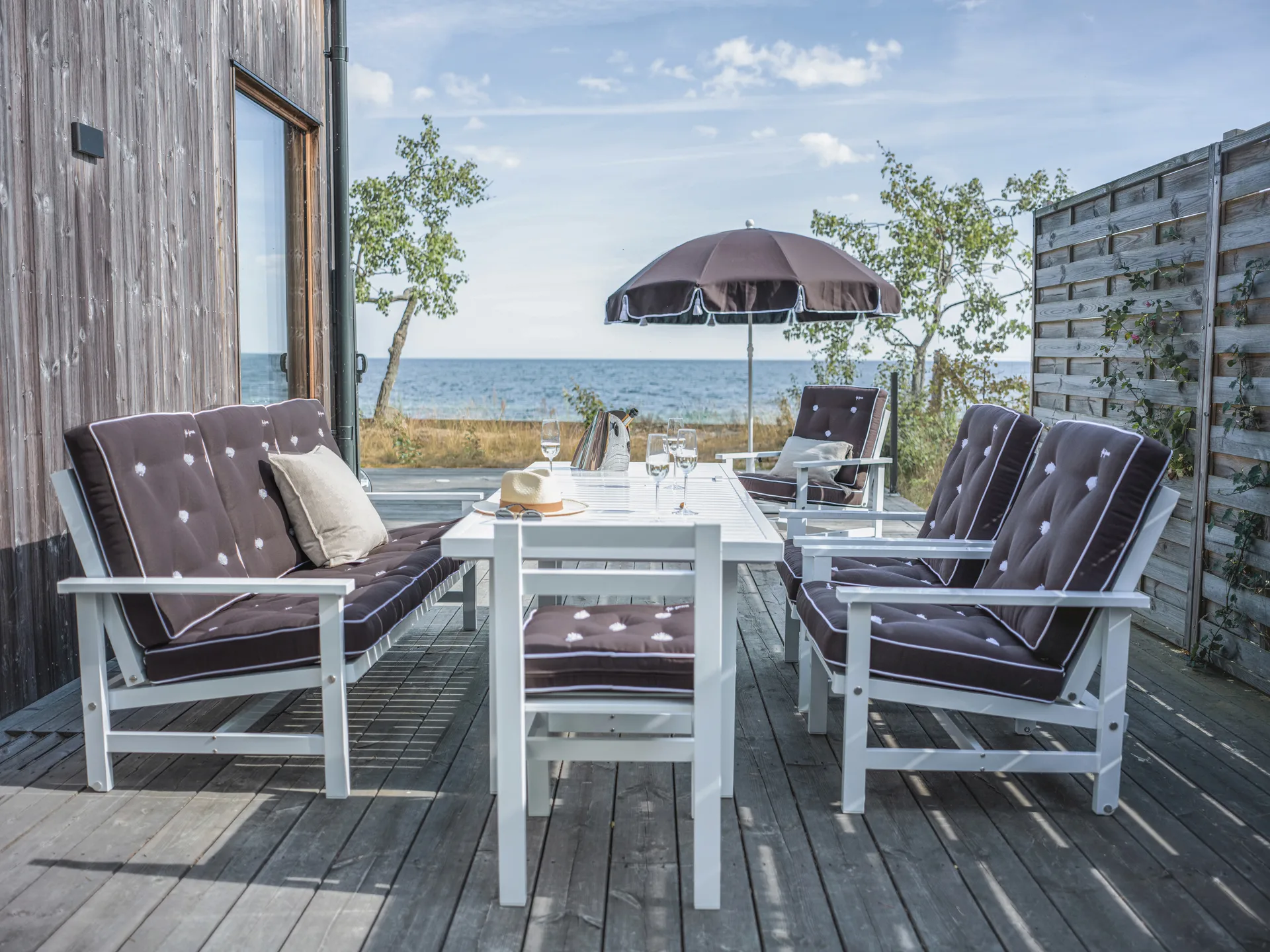 09 Sofa, White, 3-sits Fri Form