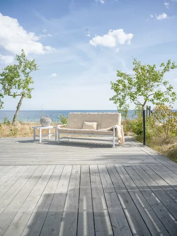 09 Sofa - White, 3-sits - Fri Form