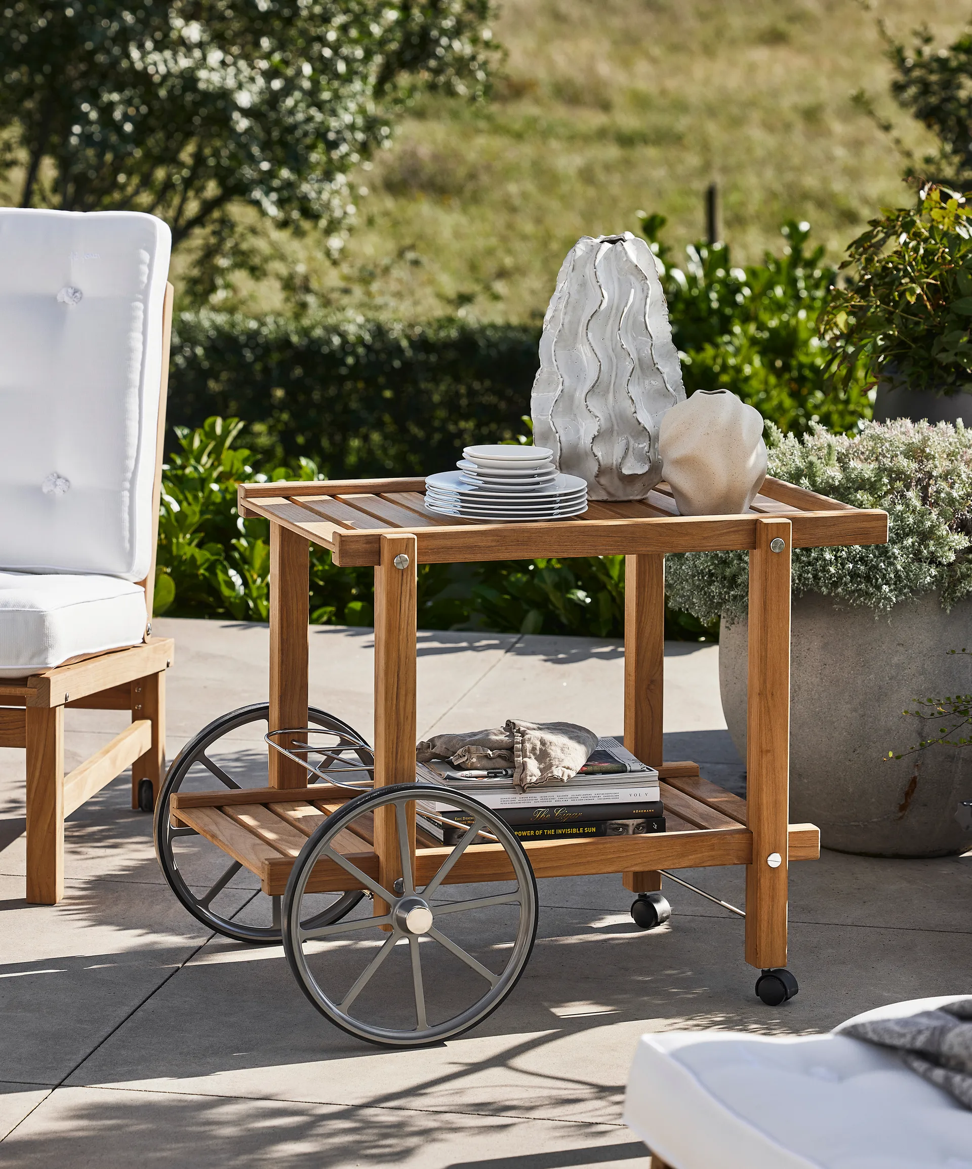 14 Servierwagen, Teak Fri Form