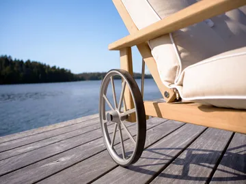 31 Liegewagen - Teak, 78x171 cm - Fri Form