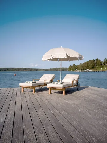 31 Liegewagen - Teak, 78x171 cm - Fri Form