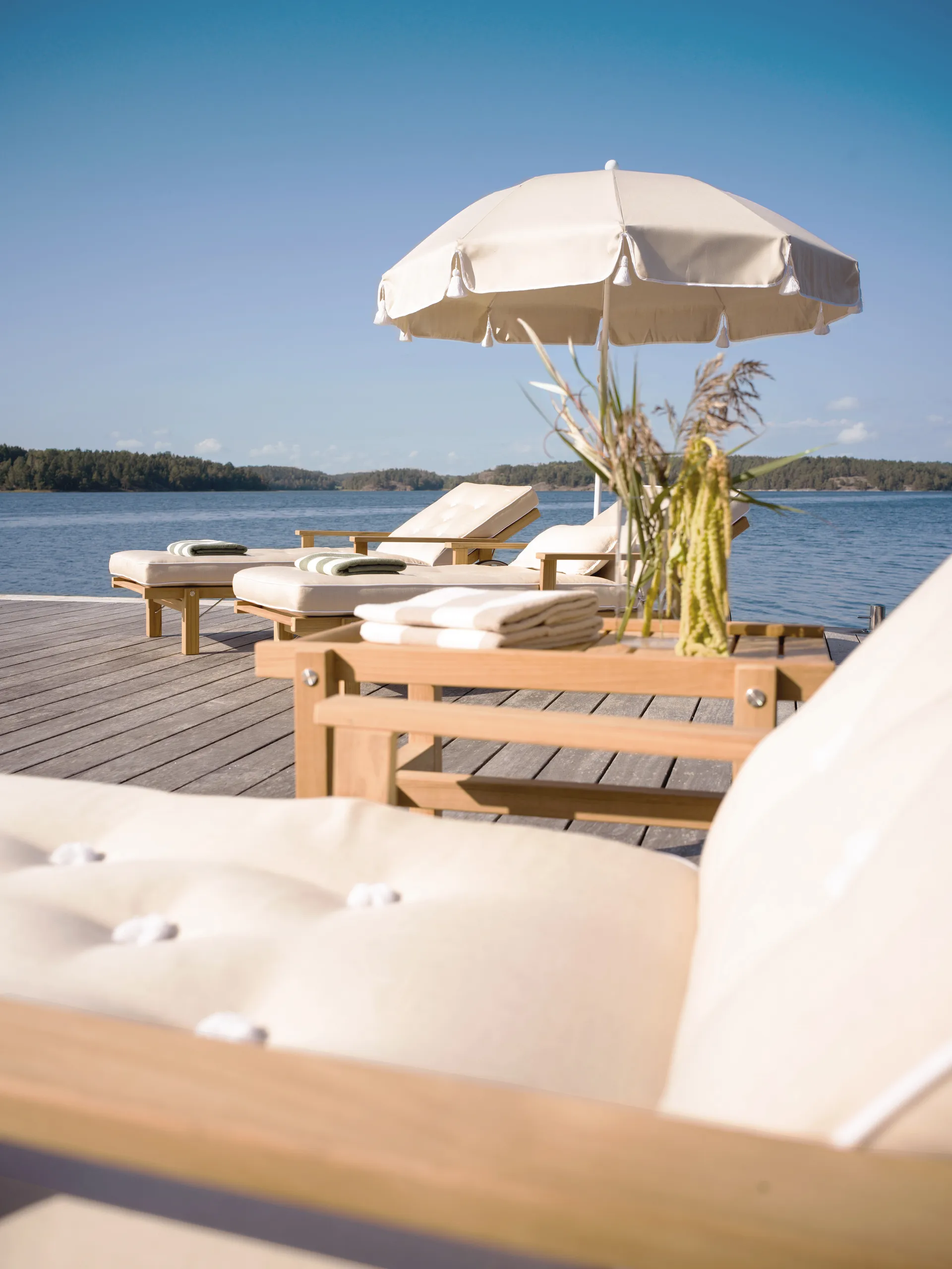 31 Liegewagen, Teak, 78x171 cm Fri Form