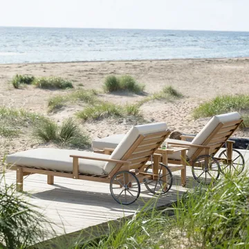 31 Liegewagen - Teak, 78x171 cm - Fri Form