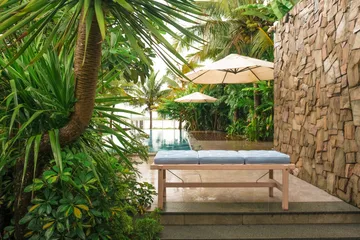 45 Bank - Redwood, 135 cm - Fri Form