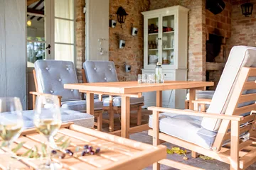 49 Rolltisch - Redwood, 48x45 cm - Fri Form