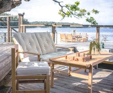 63 Tisch - Teak, 150x73x51 cm - Fri Form