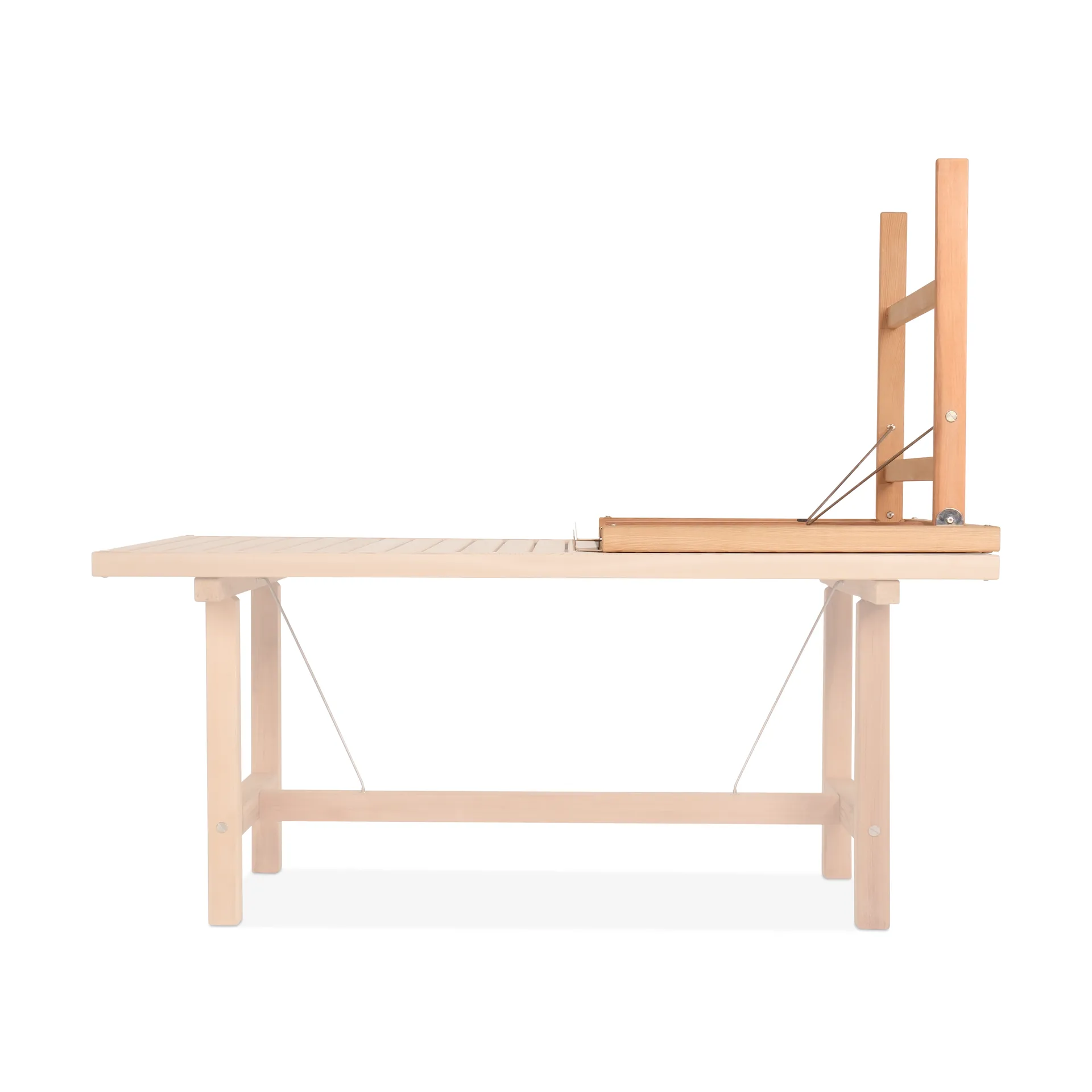 64 Erweiterungsplatte mit Beinen, Redwood, H: 68 cm Fri Form