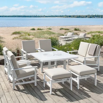 65 Tisch - White, 124x122x72 cm - Fri Form