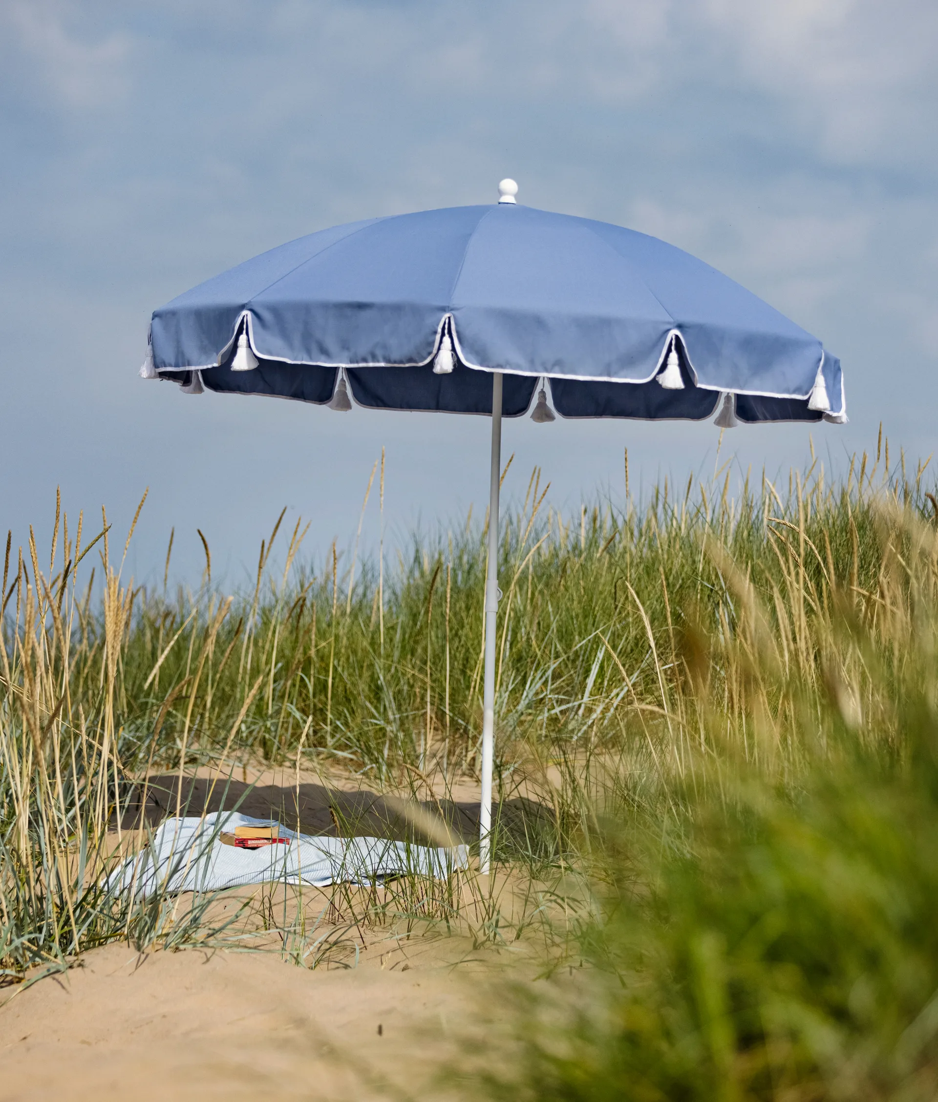 90 Sonnenschirm, Navy blue, Ø220 cm Fri Form