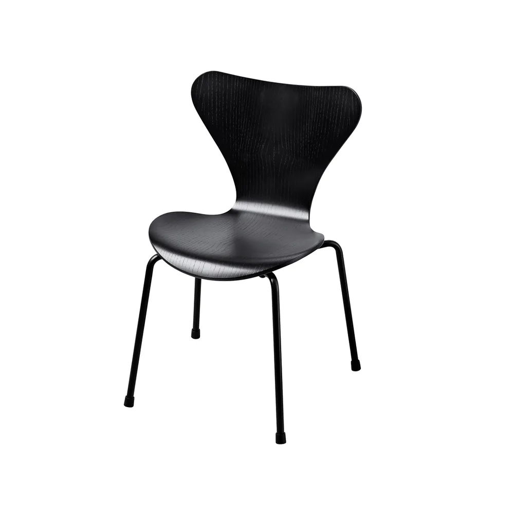 3177 Series 7 Kinderstuhl, Black Fritz Hansen