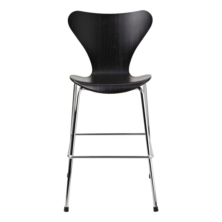 3177 Sjuan Junior Stuhl Chrom - Black - Fritz Hansen