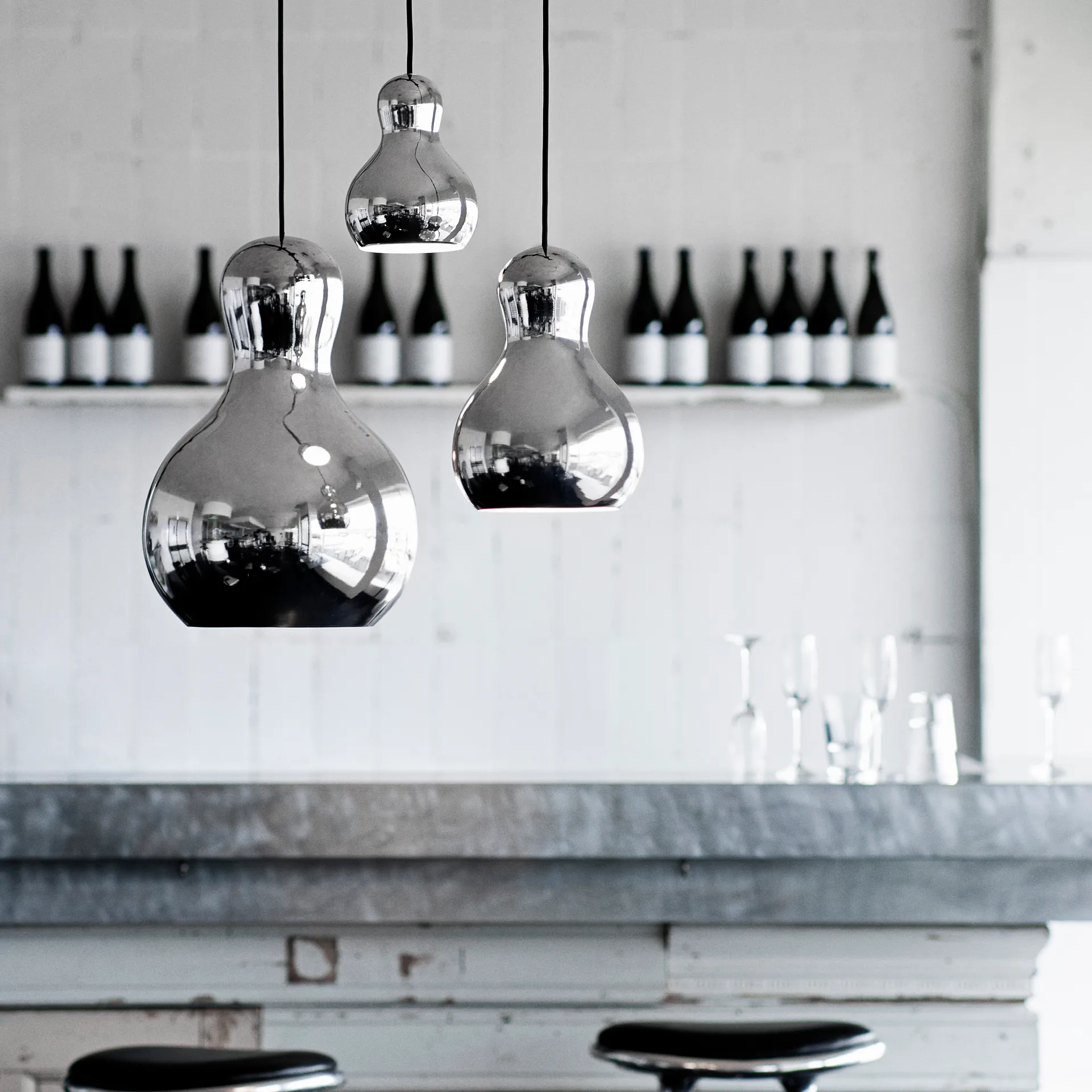 Calabash P3 Pendelleuchte, Silver Fritz Hansen