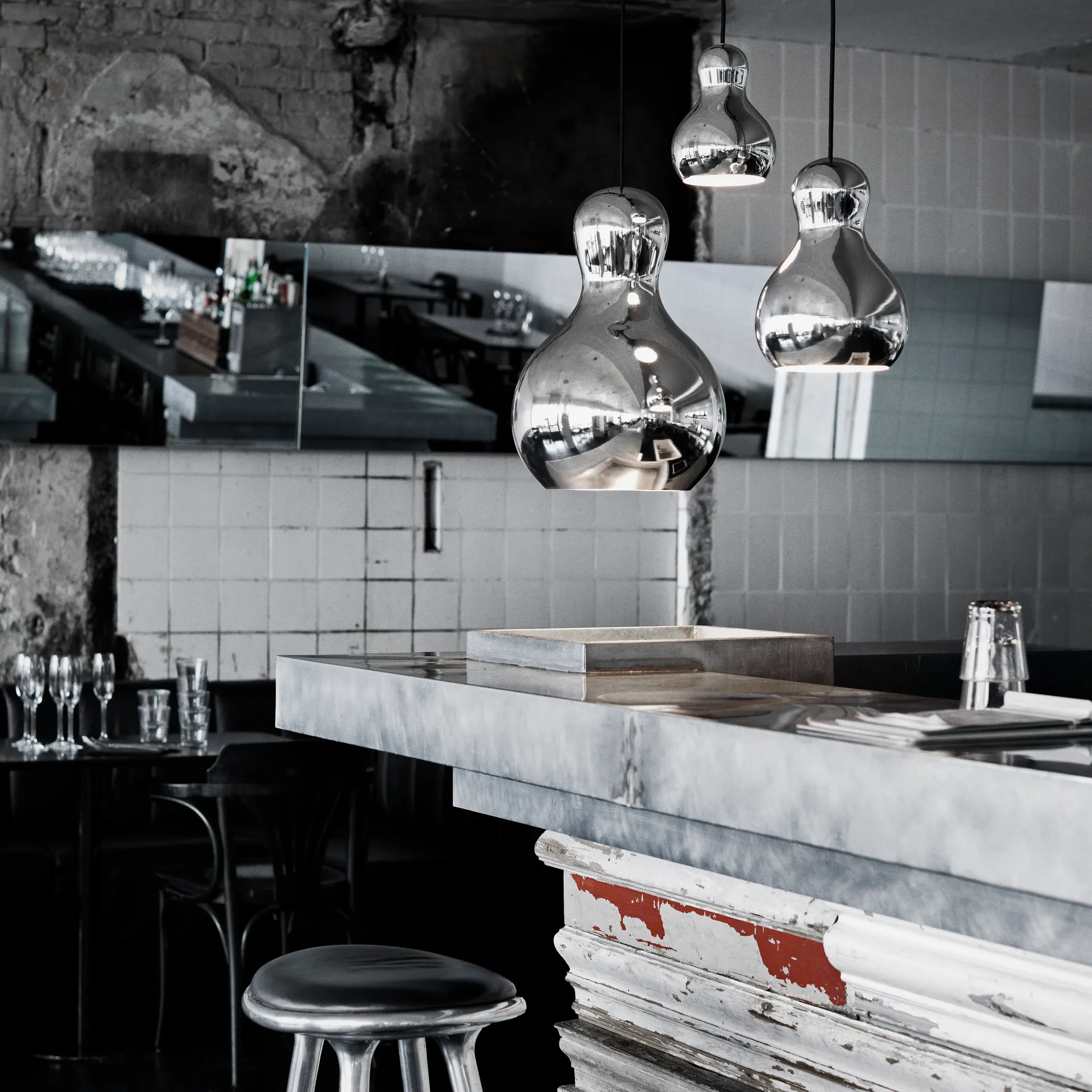 Calabash P3 Pendelleuchte, Silver Fritz Hansen