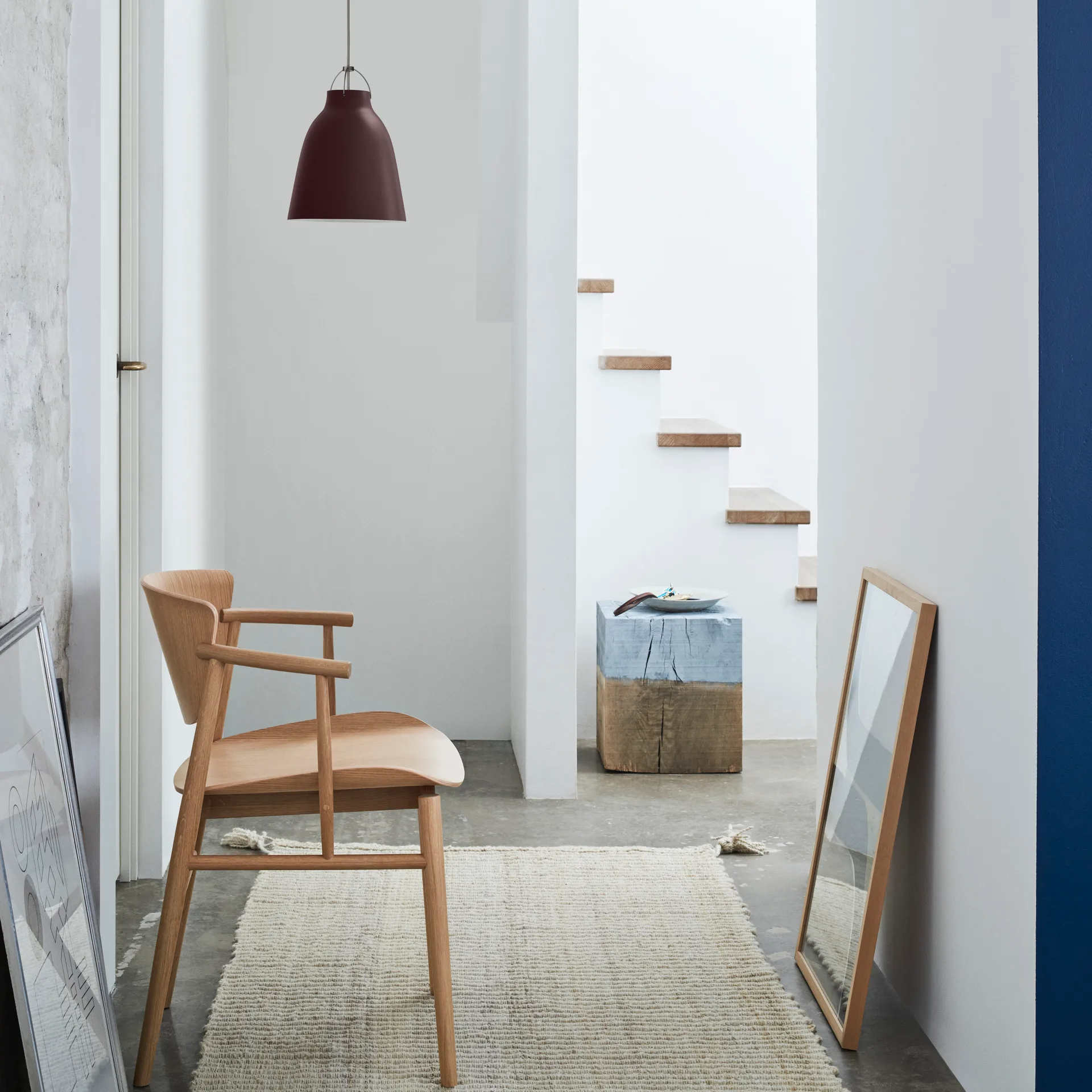 Caravaggio P2 Pendelleuchte matt, Dark sienna Fritz Hansen