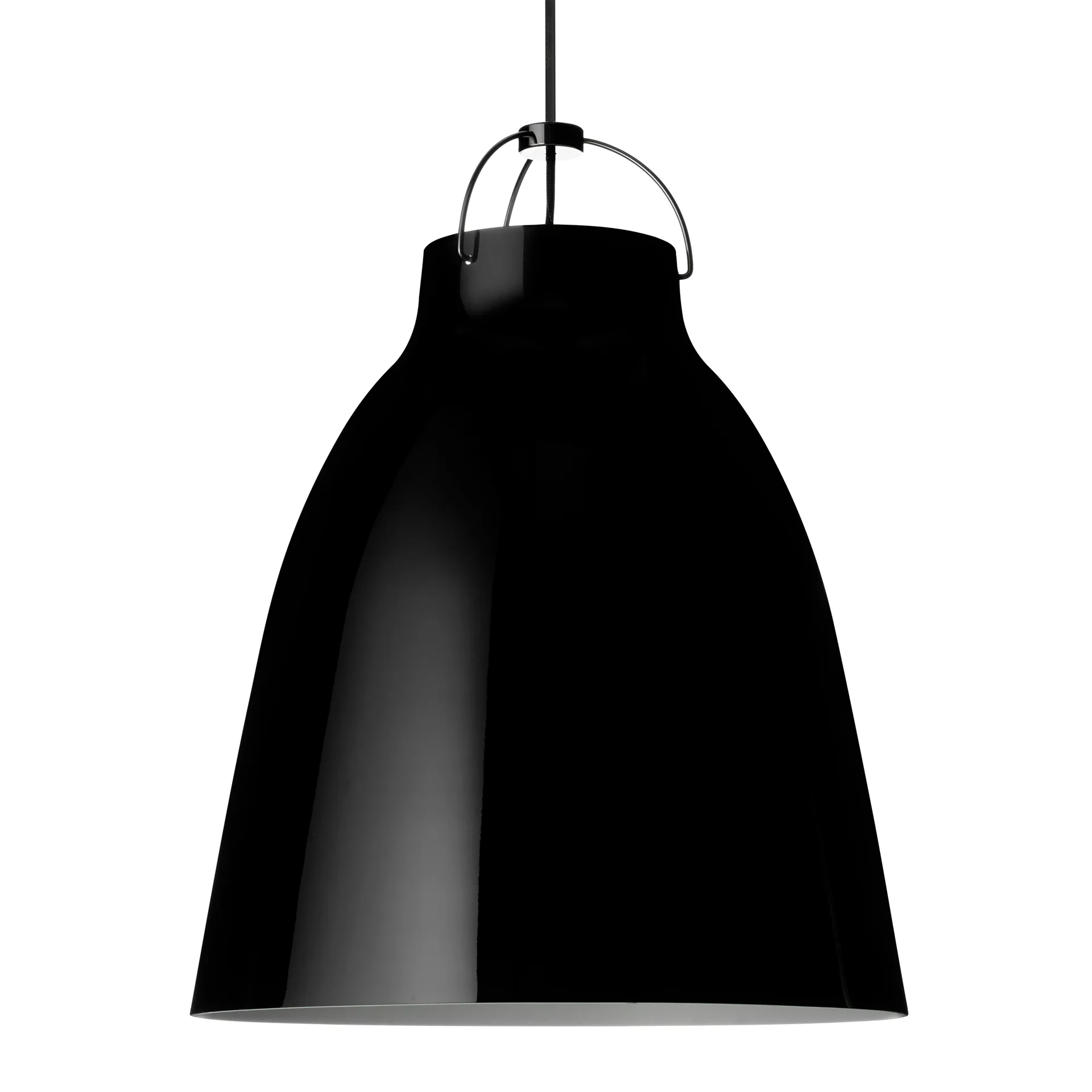 Caravaggio P4 Pendelleuchte, Schwarz-schwarz Fritz Hansen